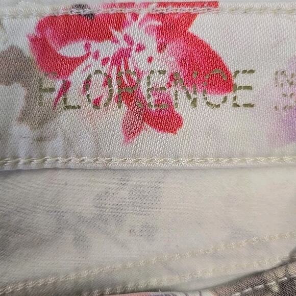 DL1961 Womens Florence Floral Jeans Sz 28 Insta Sculpt Cropped Carnival Fairy - Picture 6 of 15